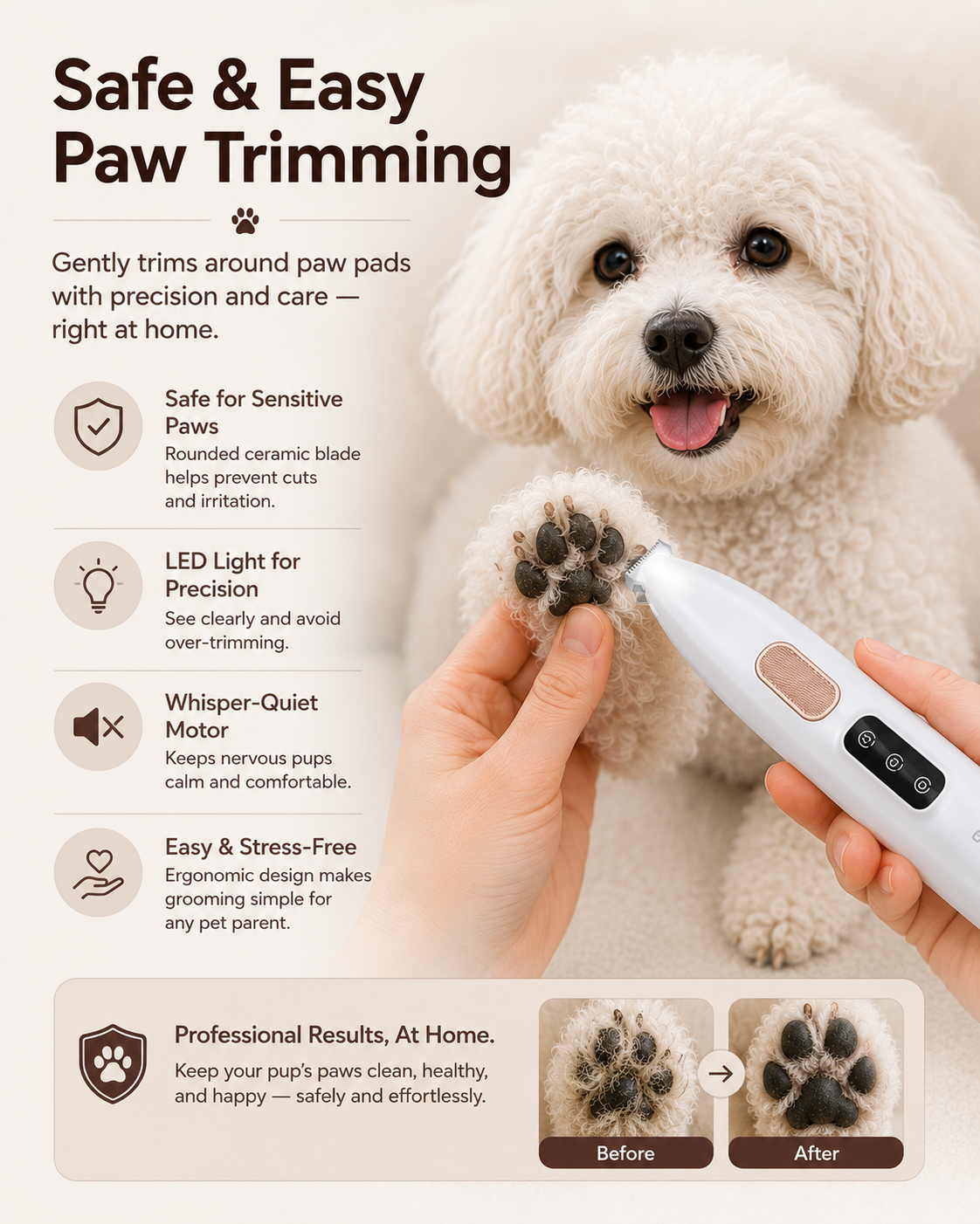 CuteTrim™ Quiet Paw Trimmer