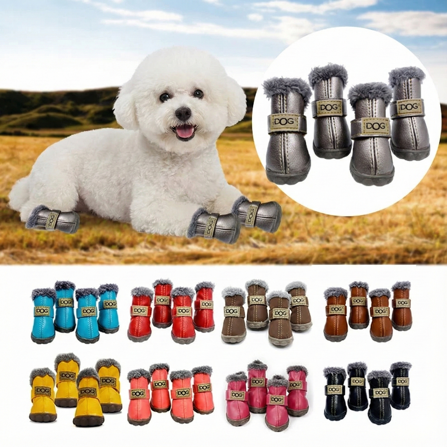 🎁 LittleDogsLife – Waterproof Small Dog Booties(Free Gift) (100% off)